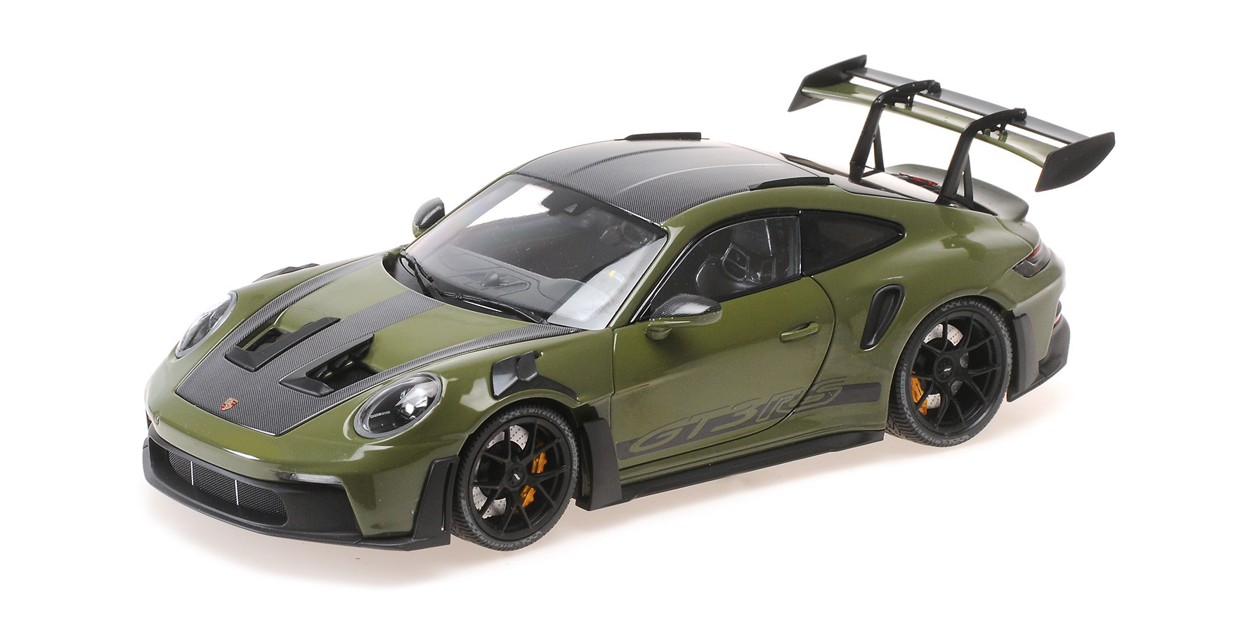 PORSCHE 911 (992) GT3RS - 2024 - NATO OLIVE W BLACK WHEELS