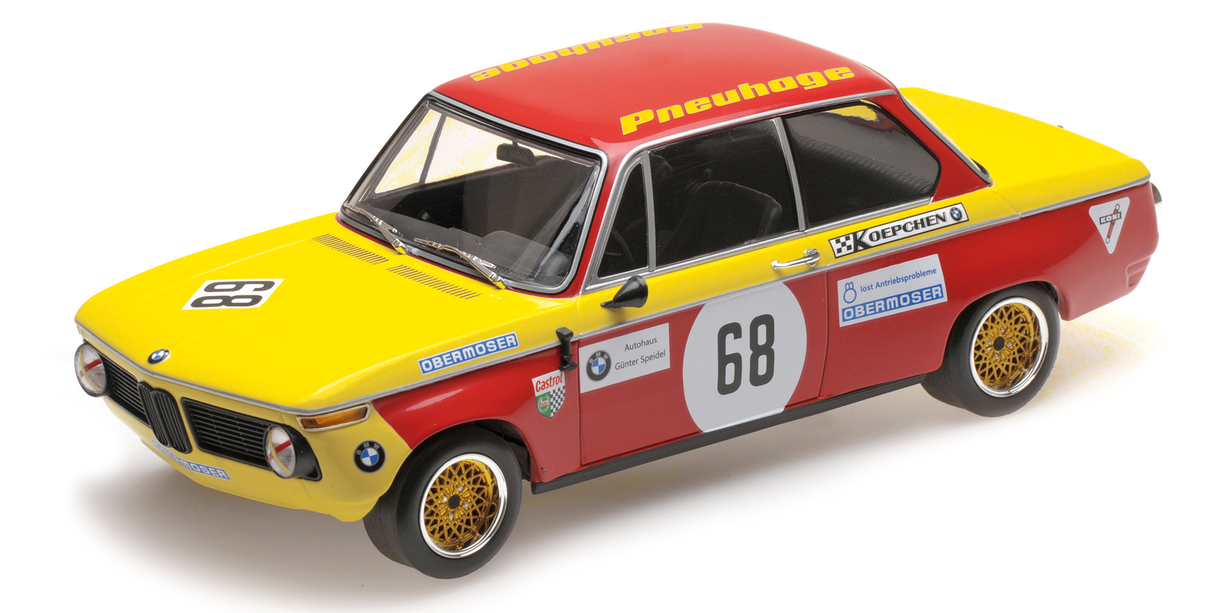 BMW 2002 - AUTOHAUS SPEIDEL - JÖRG OBERMOSER - PREIS DER NATIONEN HOCKENHEIM 1970