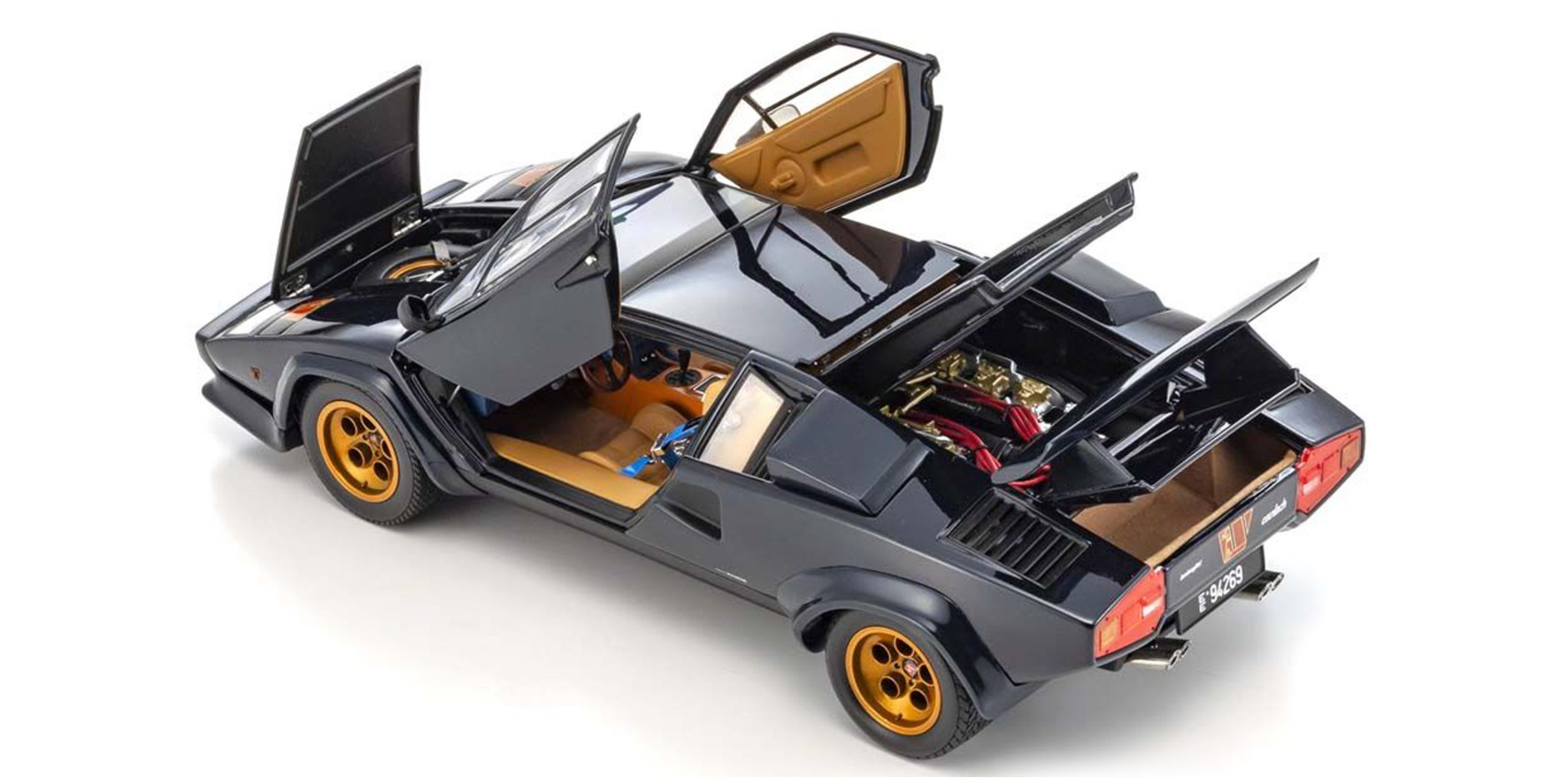 LAMBORGHINI COUNTACH WALTER WOLF - DARK BLUE - (08320D)