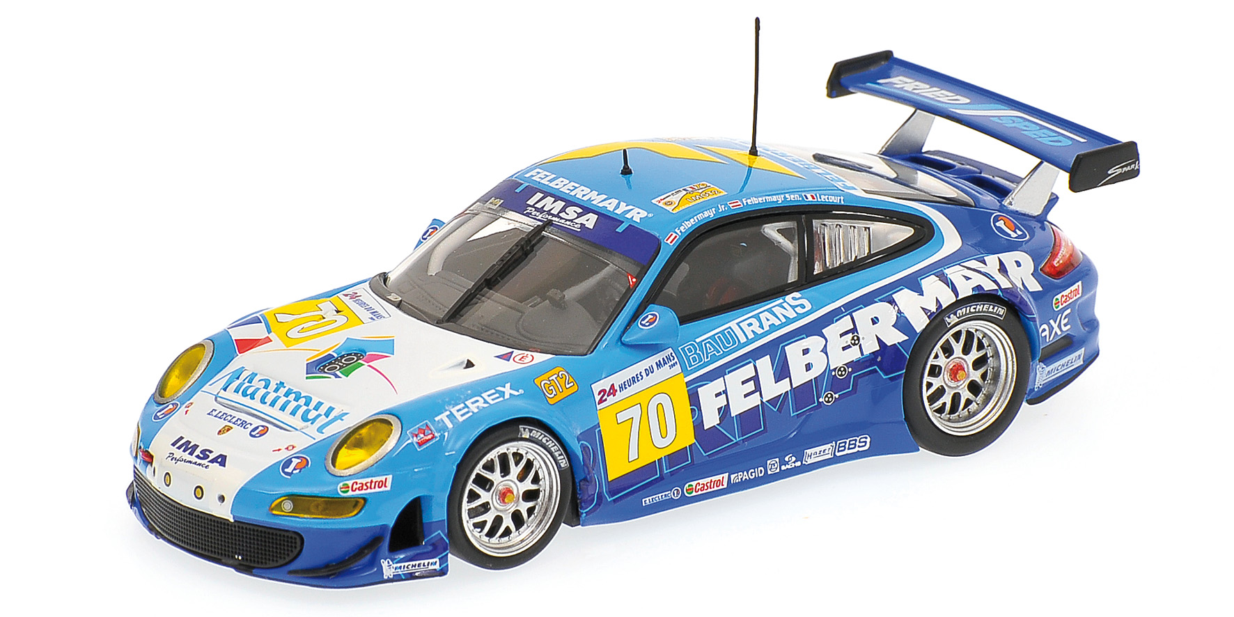 PORSCHE 911 GT3 RSR - IMSA PERFORMANCE MATMUT - FELBERMAYER/FELBERMAYR/LECOURT - 24H LE MANS 2009