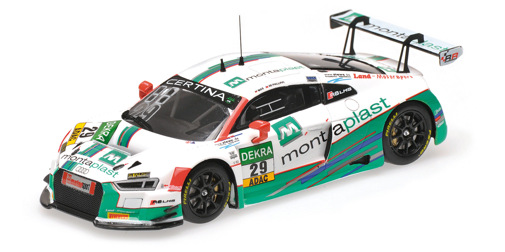 AUDI R8 LMS - MONTAPLAST BY LAND-MOTORSPORT - DE PHILLIPPI/MIES - ADAC GT MASTERS 2016