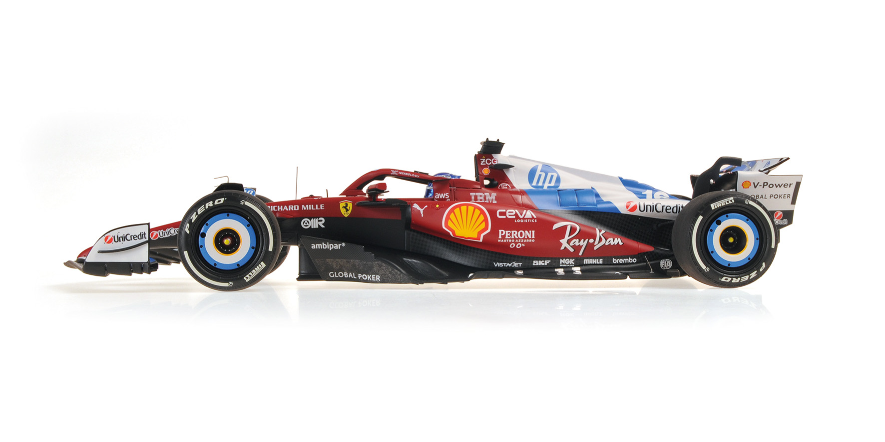 FERRARI SF-25 - CHARLES LECLERC - MIAMI GP 2025 W/DRIVER FIGURINE