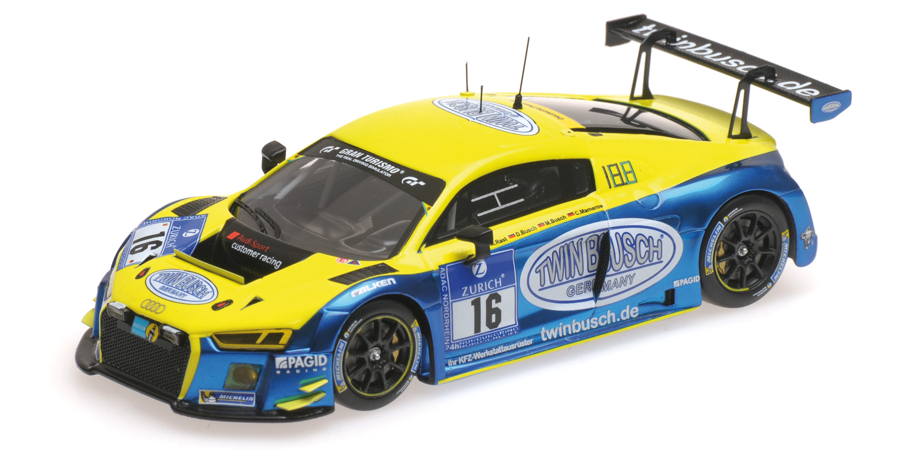 AUDI R8 LMS - TWIN BUSCH MOTORSPORT - RAST/BUSCH/BUSCH/MAMEROW - 24H NÜRBURGRING 2016