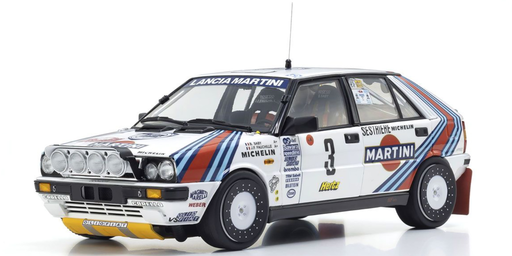 LANCIA DELTA HF 4WD - MARTINI - #3 - WINNER RALLY MONTE CARLO 1988 (08960F)