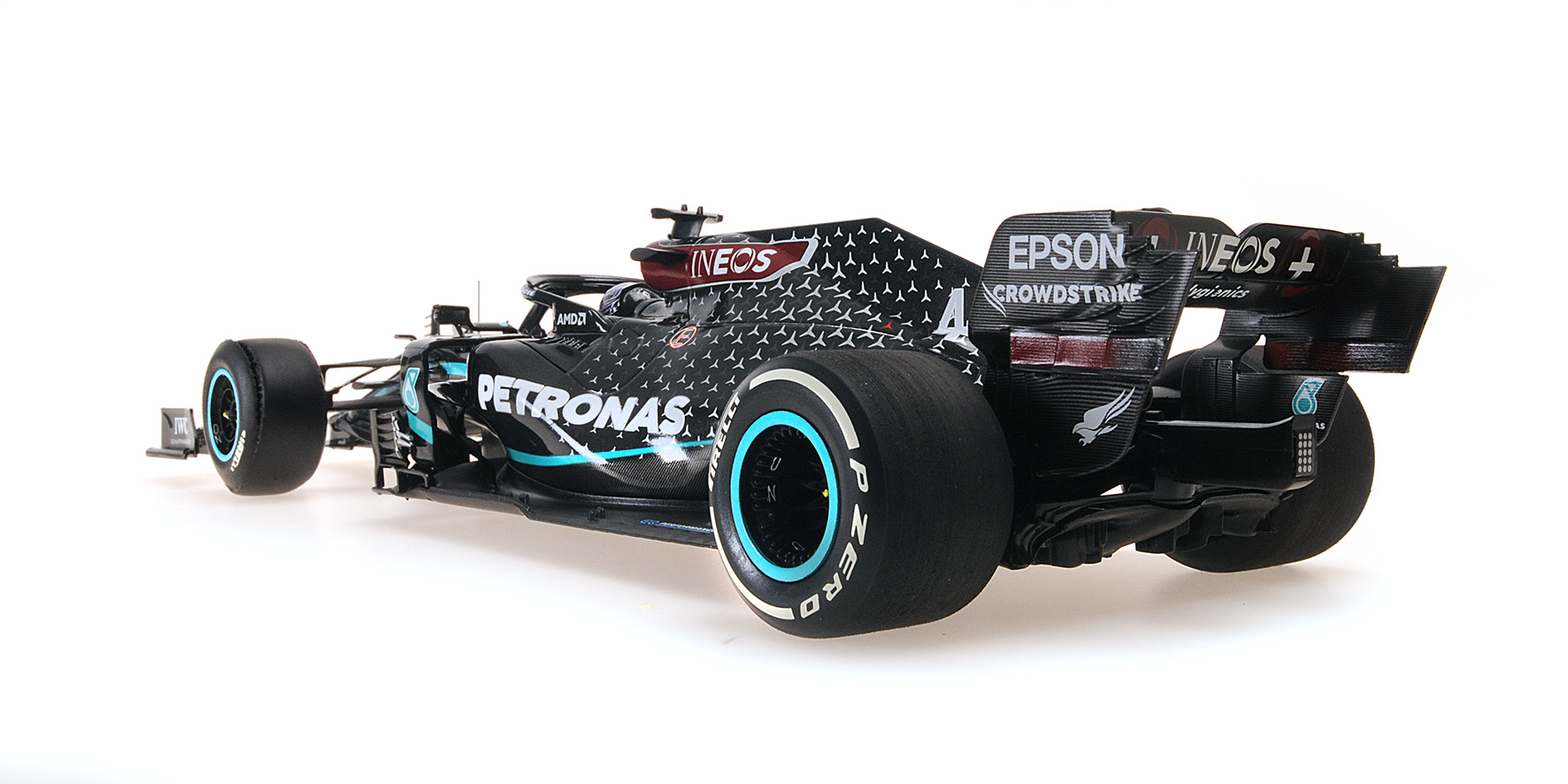 MERCEDES-AMG PETRONAS F1 TEAM W11 EQ PERF. - L. HAMILTON - WINNER BRITISH GP 2020 FLAT TYRE