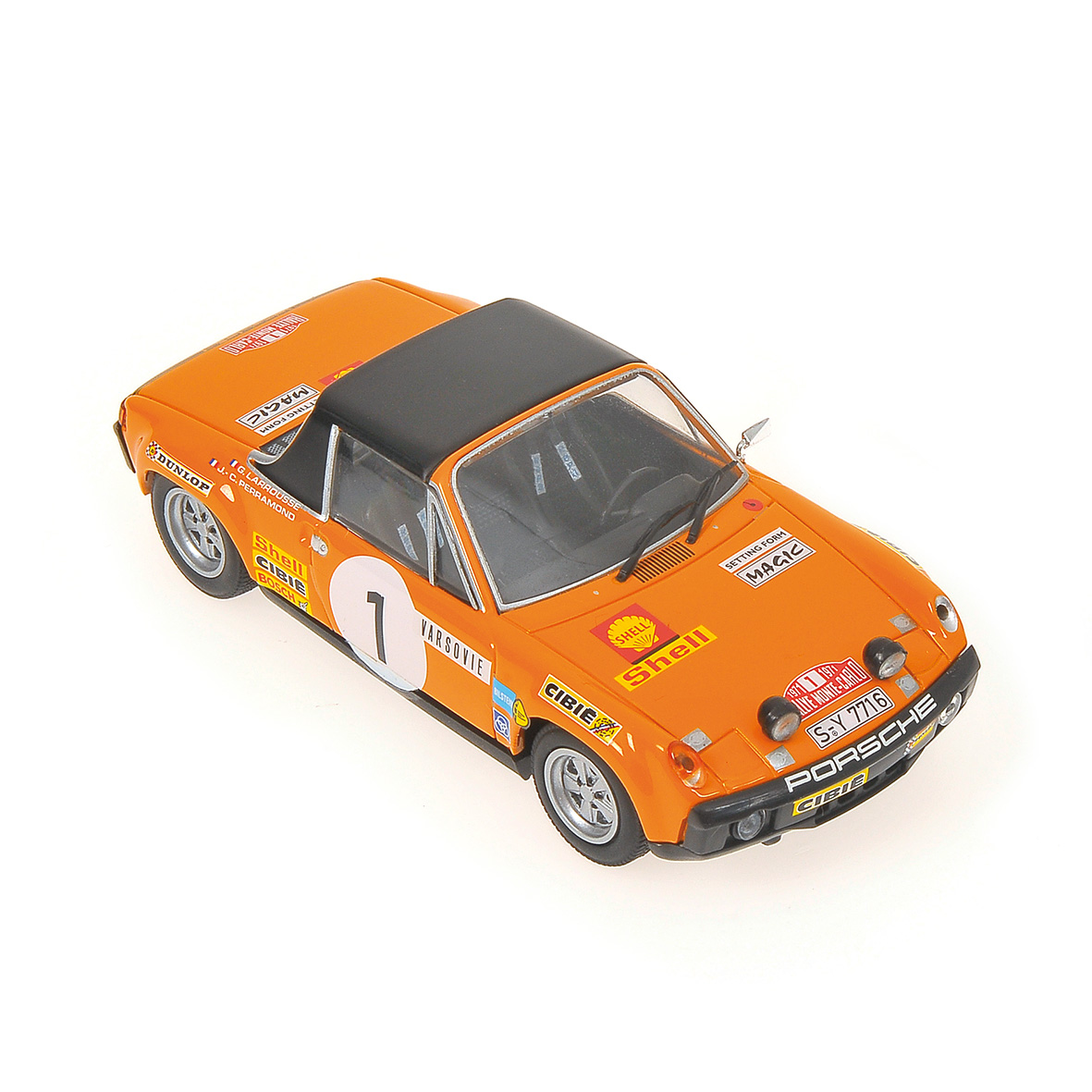 PORSCHE 914/6 - LARROUSSE/PERRAMONT - MONTE CARLO RALLY - 1971