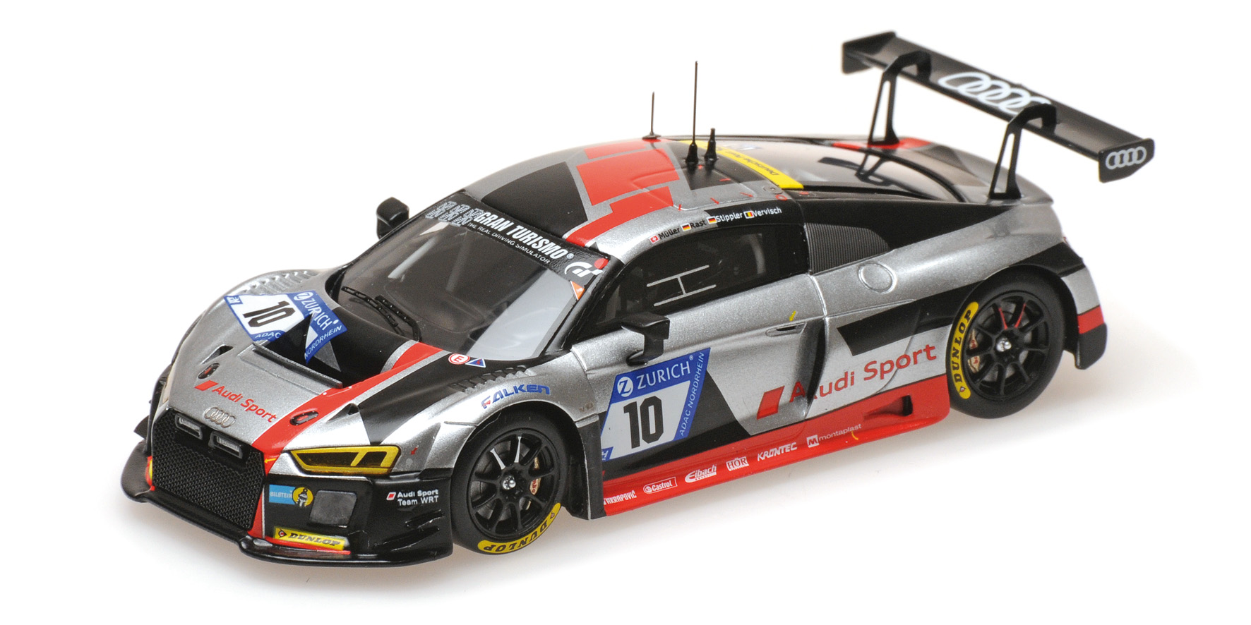 AUDI R8 LMS - AUDI SPORT TEAM WRT - STIPPLER/RAST/VERVISCH/MÜLLER - 24H NÜRBURGRING 2017