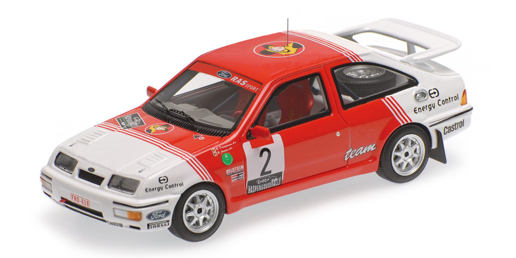 FORD SIERRA RS COSWORTH - DROGMANNS/JOOSTEN - WINNER LOTTO HASPENGOUW RALLY 1987