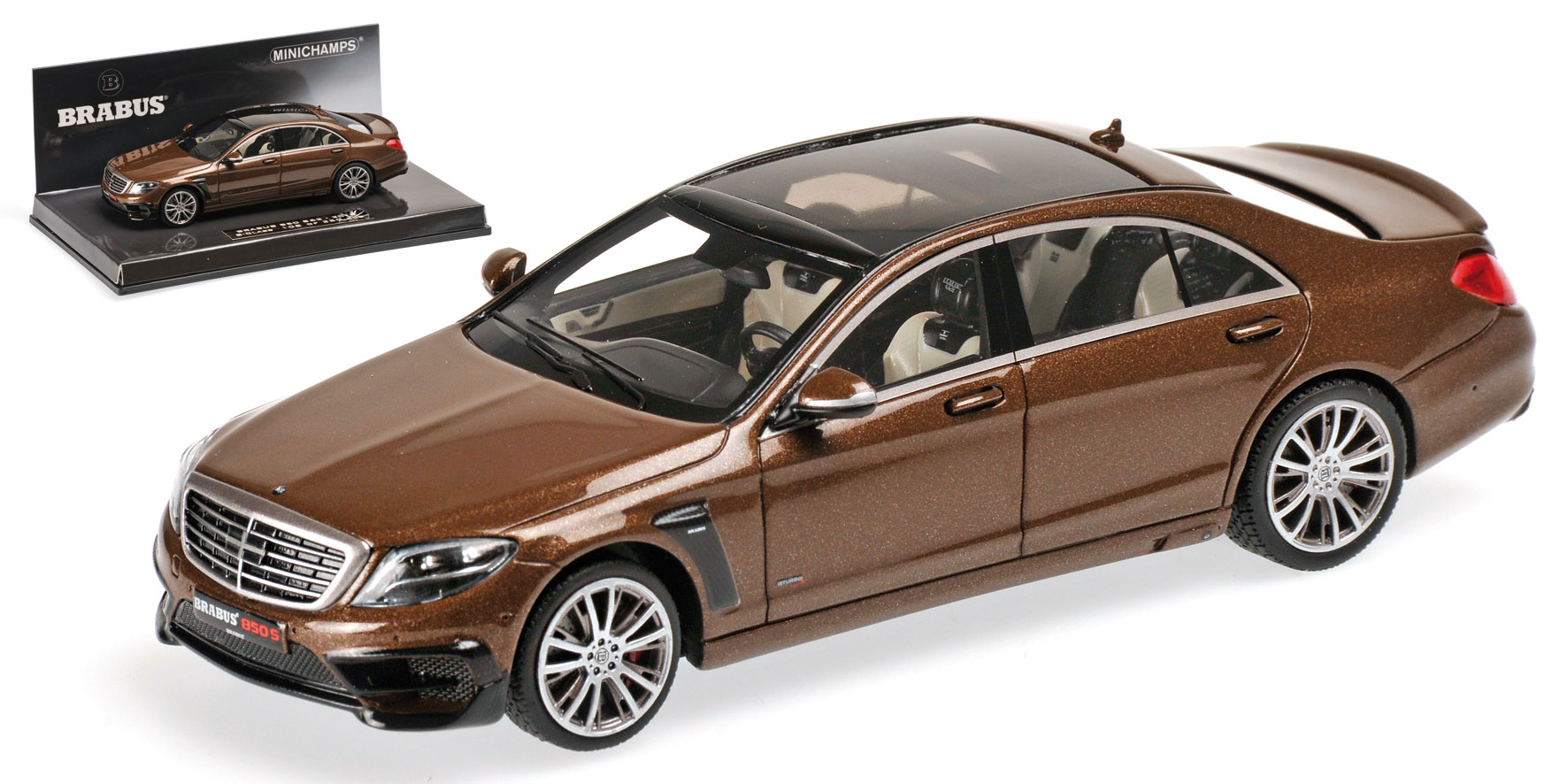 BRABUS 850 AUF BASIS MERCEDES - AMG S63 - 2015 - BROWN METALLIC