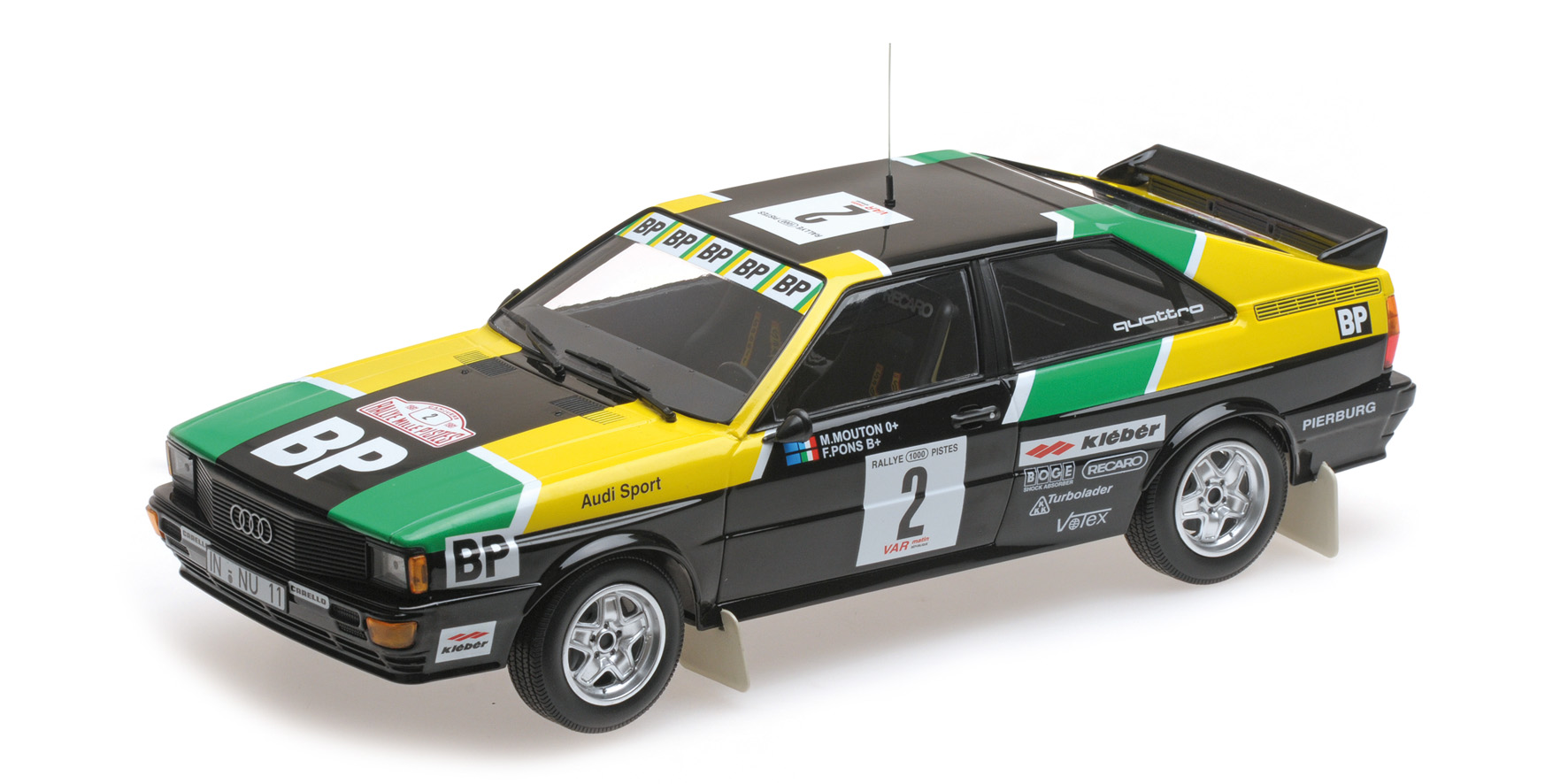 AUDI QUATTRO - AUDI SPORT - MOUTON/PONS - 1981 RALLYE DES 1000 PISTES