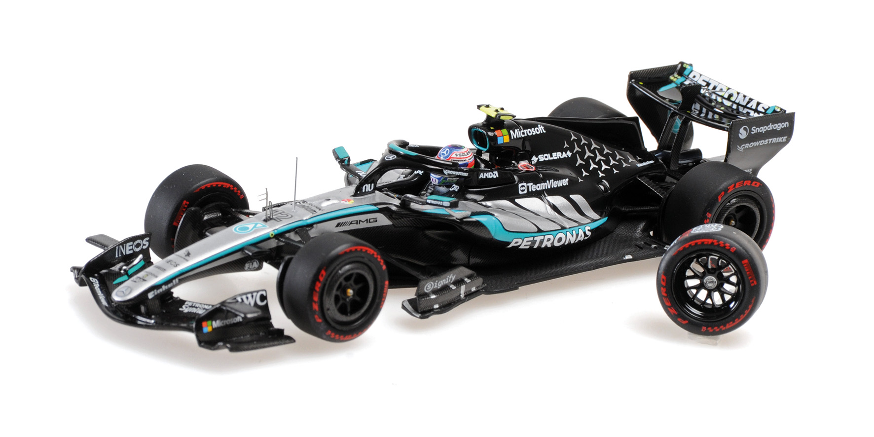 MERCEDES-AMG PETR. F1 TEAM W17 - K. ANTONELLI – 1ST POLE CHINESE GP 2026 W/POLE POSITION TYRE
