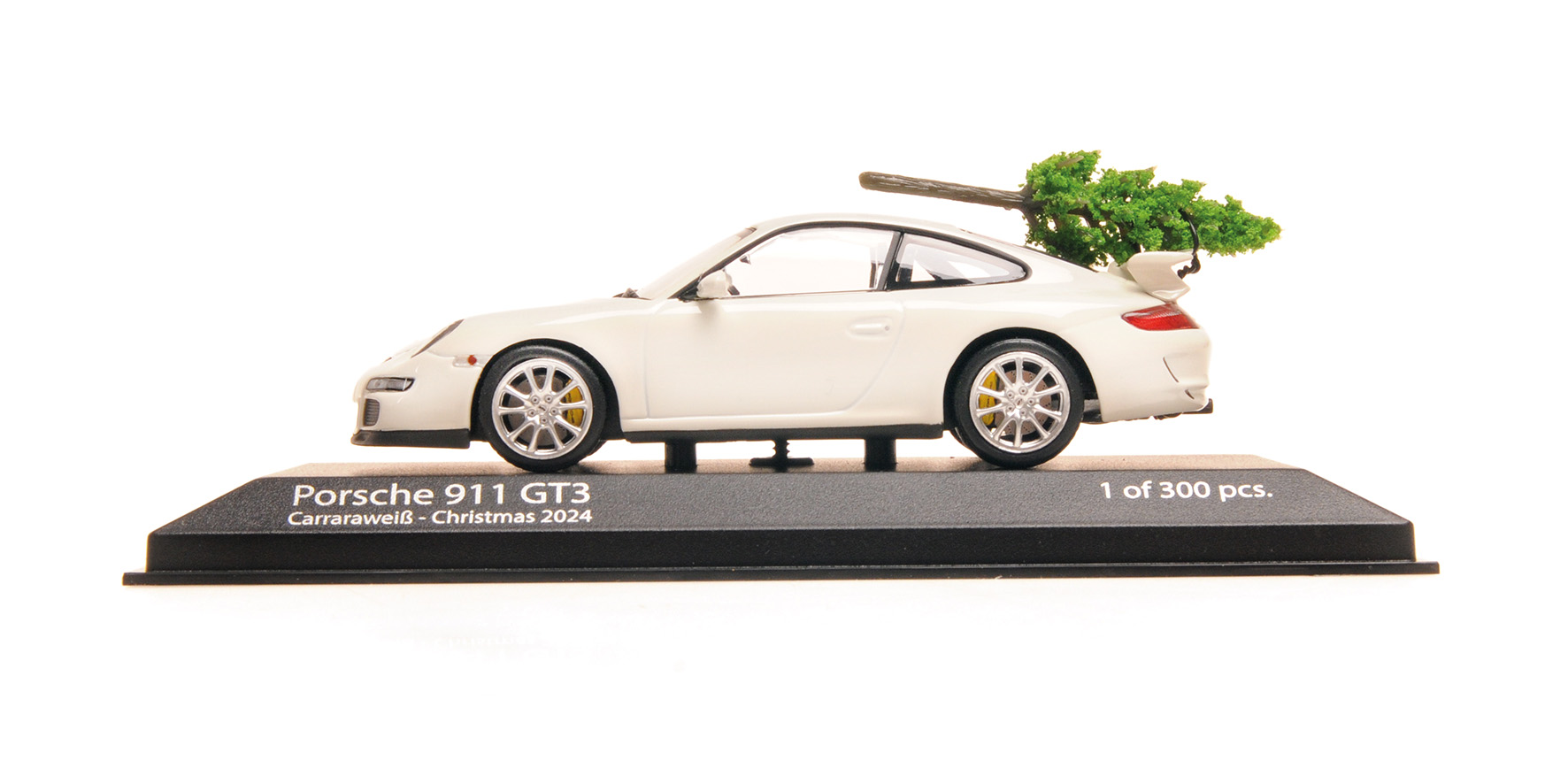 PORSCHE 911 GT3 - 2006 - WHITE + CHRISTMAS TREE - CHRISTMAS 2024