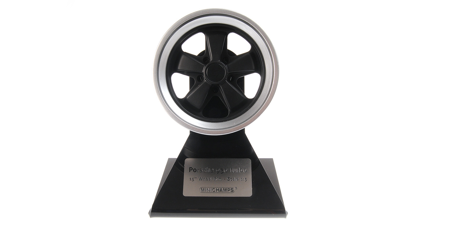 PORSCHE 930 TURBO WHEEL - 1976 - BLACK-SILVER