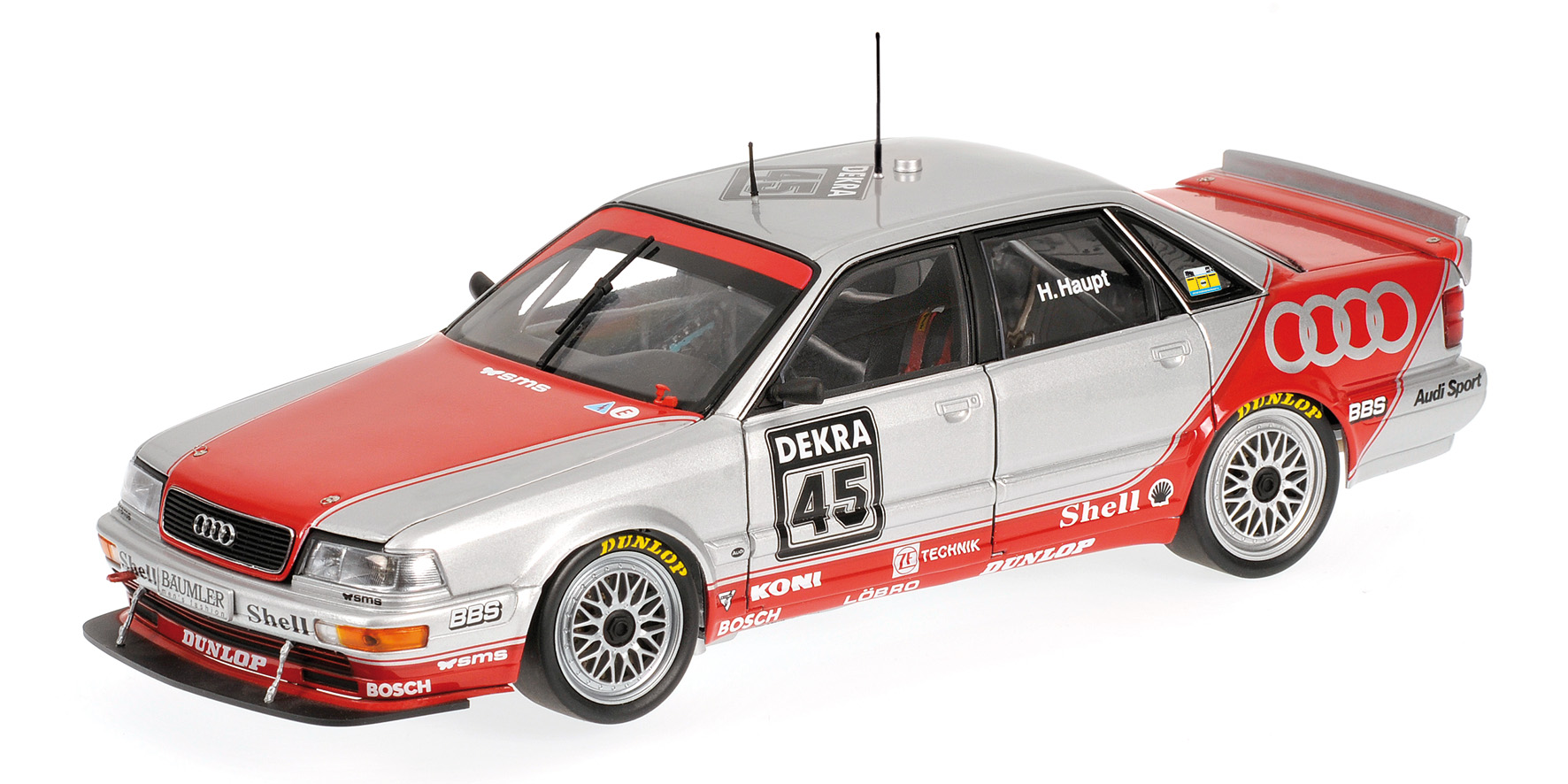 AUDI V8 - TEAM SMS MOTORSPORT -  HUBERT HAUPT - DTM 1992