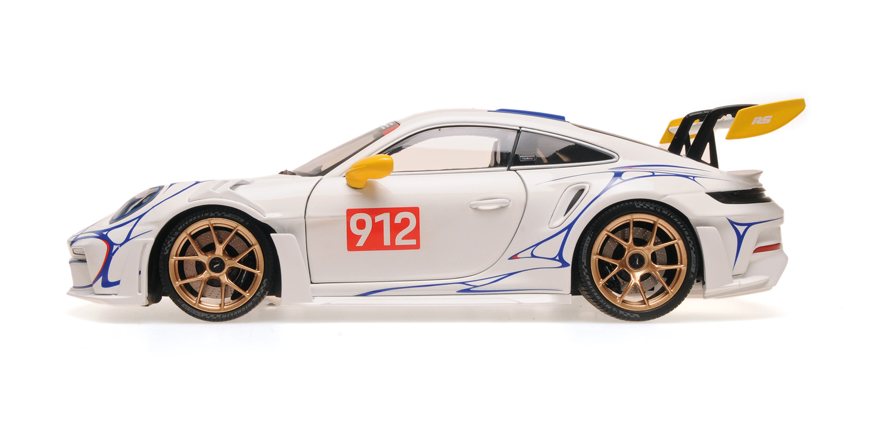 PORSCHE 911 (992) GT3RS - 2023 - WHITE/YELLOW DECOR