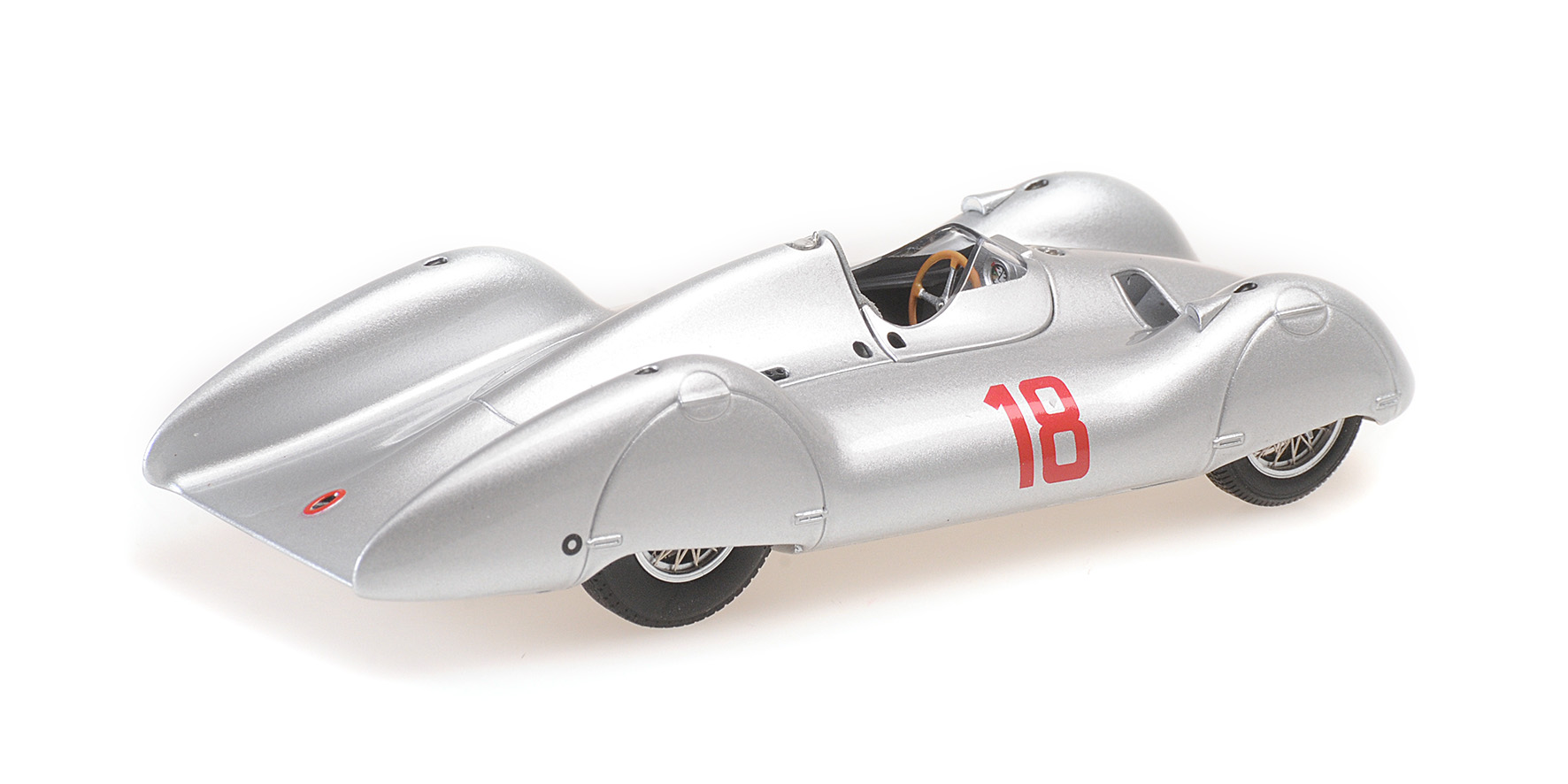 AUTO UNION TYP D STROMLINIE - RUDI HASSE - FRENCH GP 1938