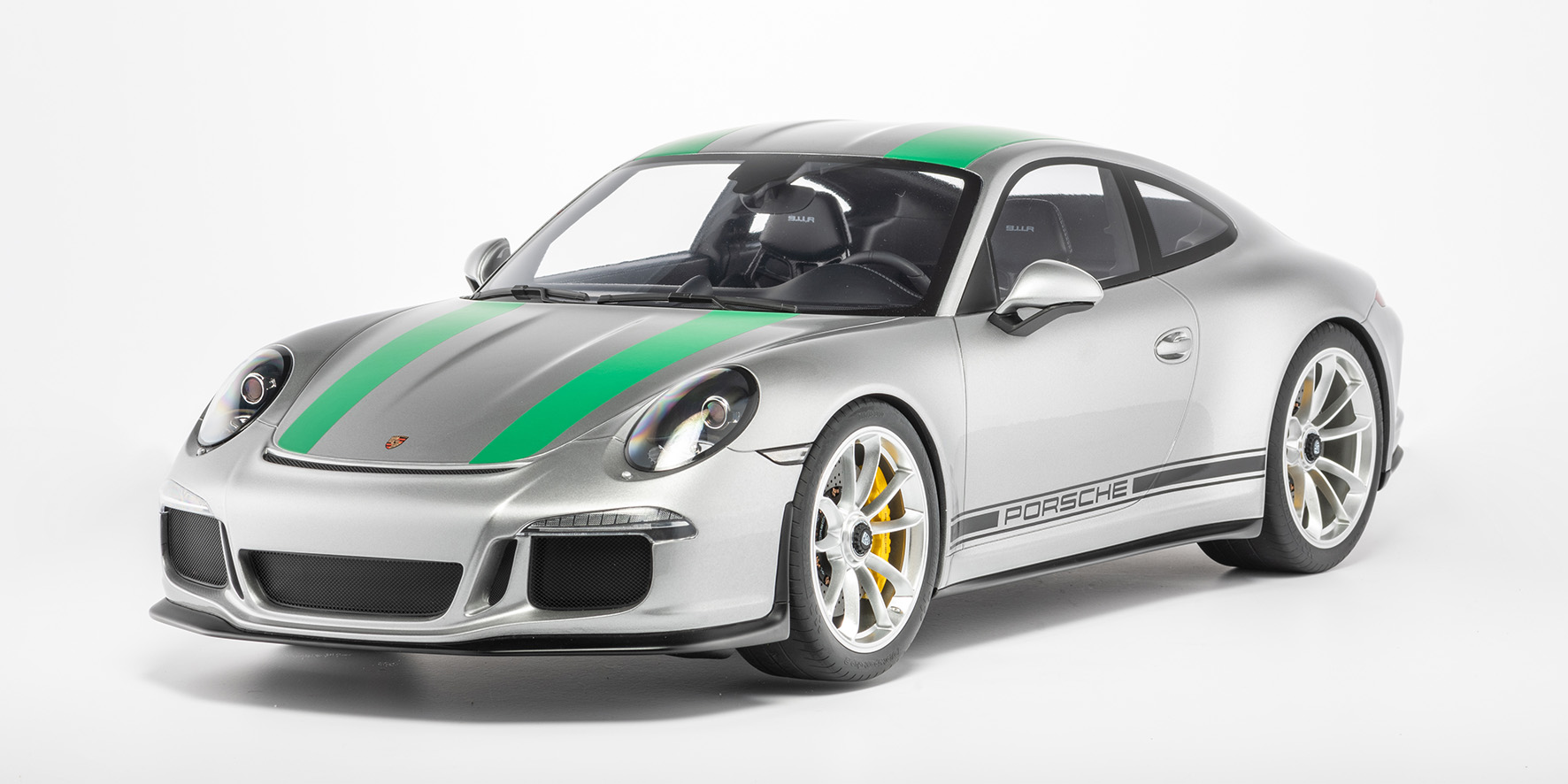 PORSCHE 911 (991.1) R - 2016 - SILBER GRÜNES DEKOR (99)