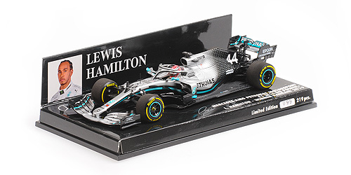 MERCEDES-AMG PETRONAS MOTORSPORT F1 W10 EQ POWER+ - HAMILTON - 1ST BAHRAIN GP 2019 - EX. MINICHAMPS
