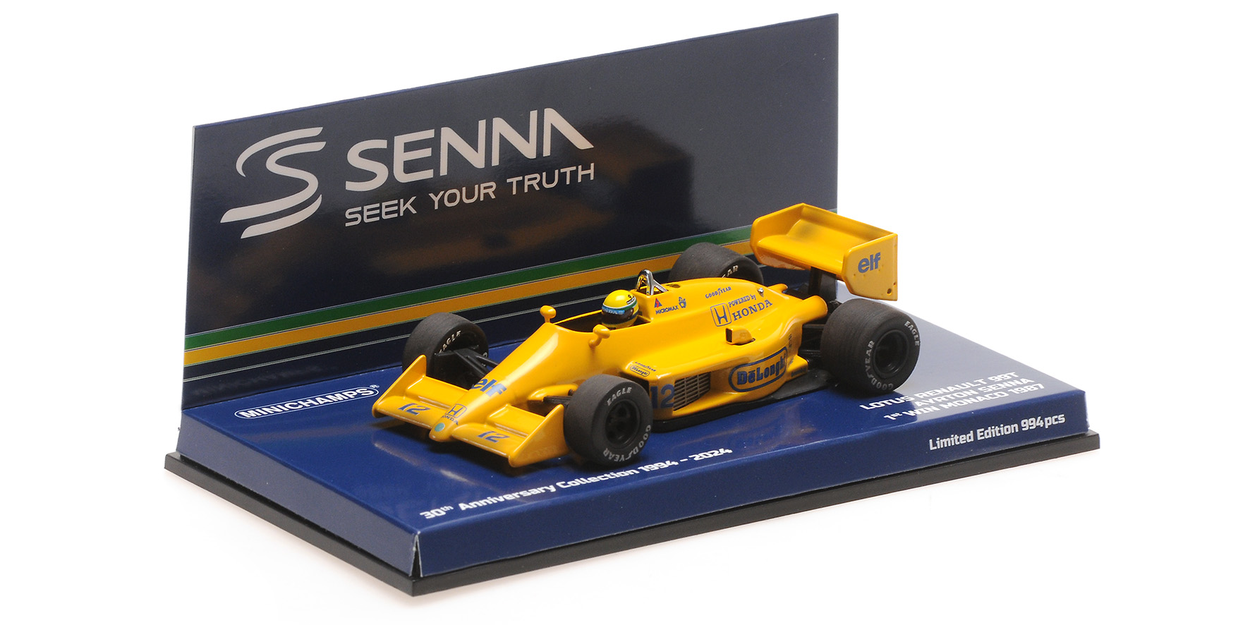 LOTUS HONDA 99T - AYRTON SENNA - 1ST WIN MONACO GP 1987 - DIRTY VERSION
