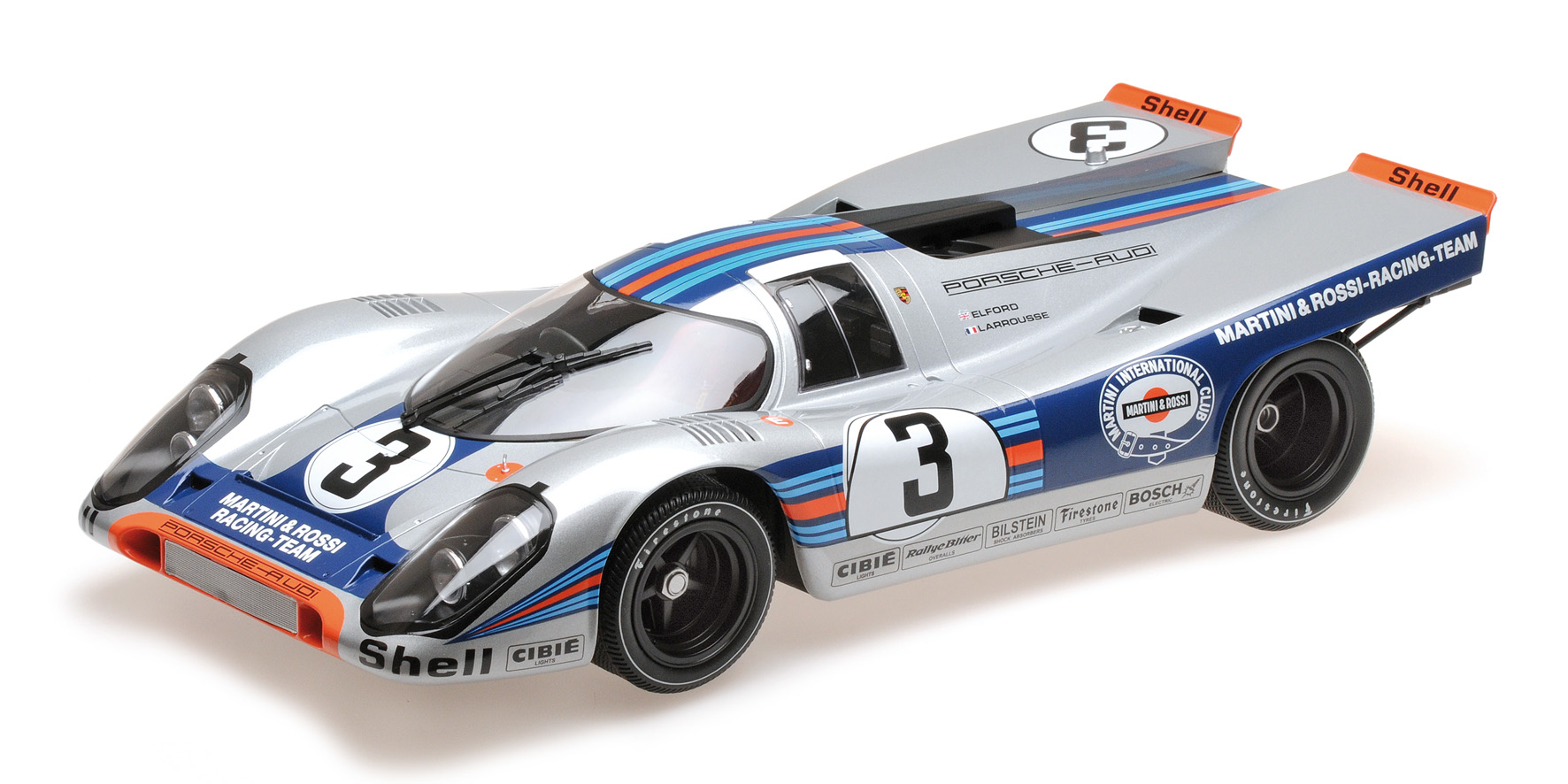 PORSCHE 917K - MARTINI & ROSSI RACING - ELFORD/LARROUSSE - WINNERS SEBRING 12 HOURS 1971