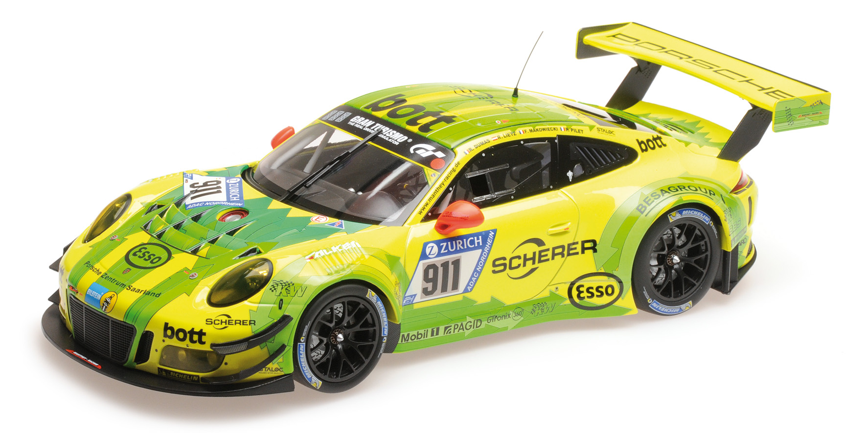 PORSCHE 911 GT3 R - MANTHEY RACING - DUMAS/MAKOWIECKI/PILET/LIETZ - 24H NÜRBURGRING 2017