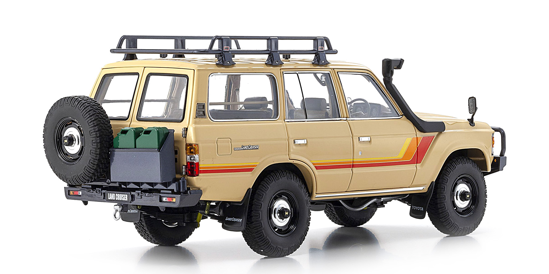 TOYOTA LAND CRUISER 60 - BEIGE - W/ROOF RACK + (08956XBE)