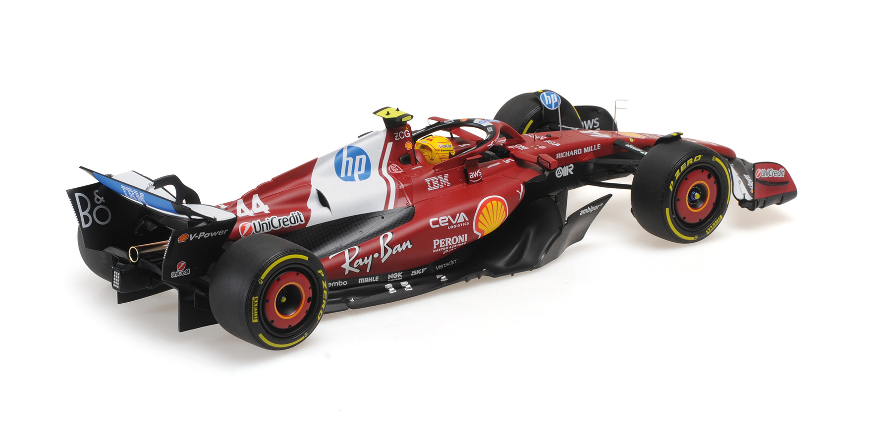 FERRARI SF-25 - LEWIS HAMILTON - WINNER SPRINT CHINA GP 2025 W/DRIVER FIGURINE