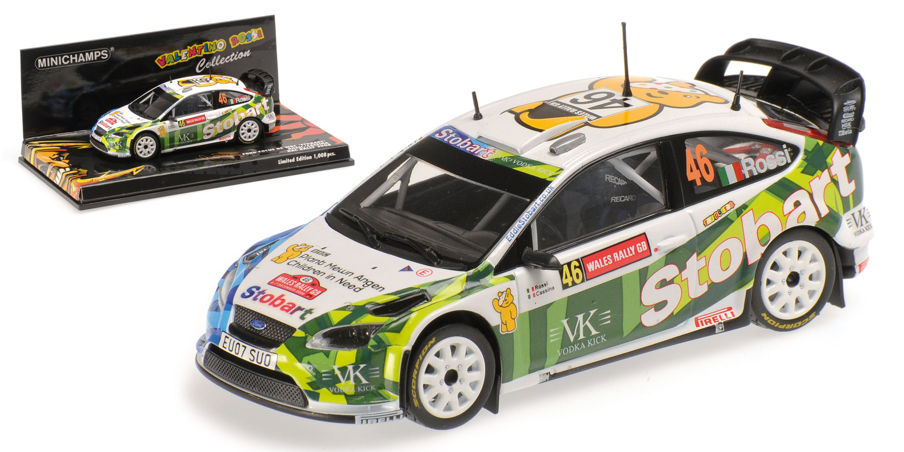 FORD FOCUS RALLY 'STOBARD' – ROSSI/CASSINA – WALES RALLY 2008