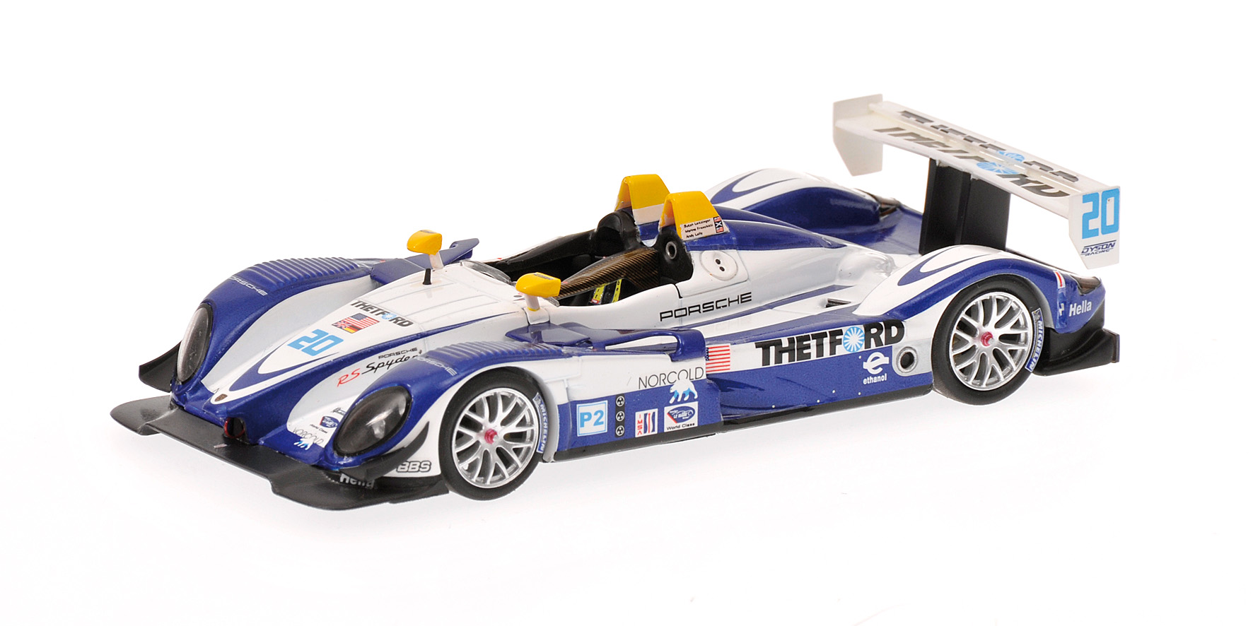 PORSCHE RS SPYDER - DYSON RACING - LEITZINGER/FRANCHITTI - 2ND PLACE 12H SEBRING 2008