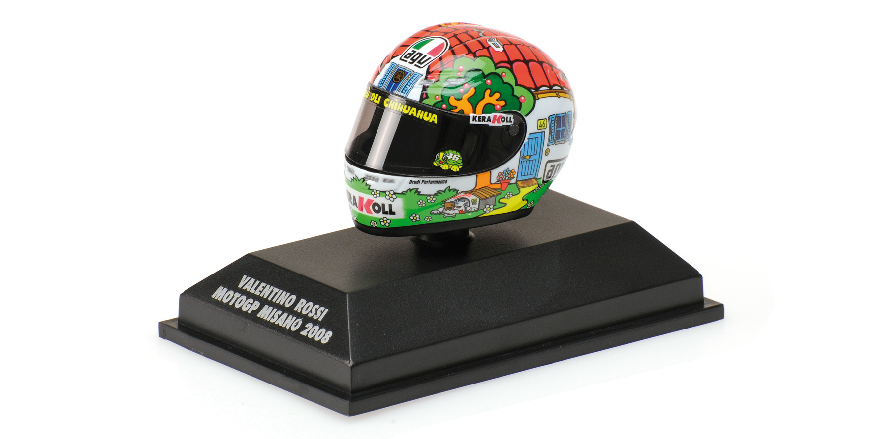 AGV HELMET - VALENTINO ROSSI - MOTOGP MISANO - 2008