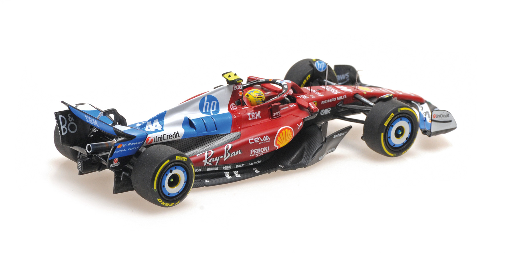 FERRARI SF-25 - LEWIS HAMILTON - MIAMI GP 2025 W/DRIVER FIGURINE