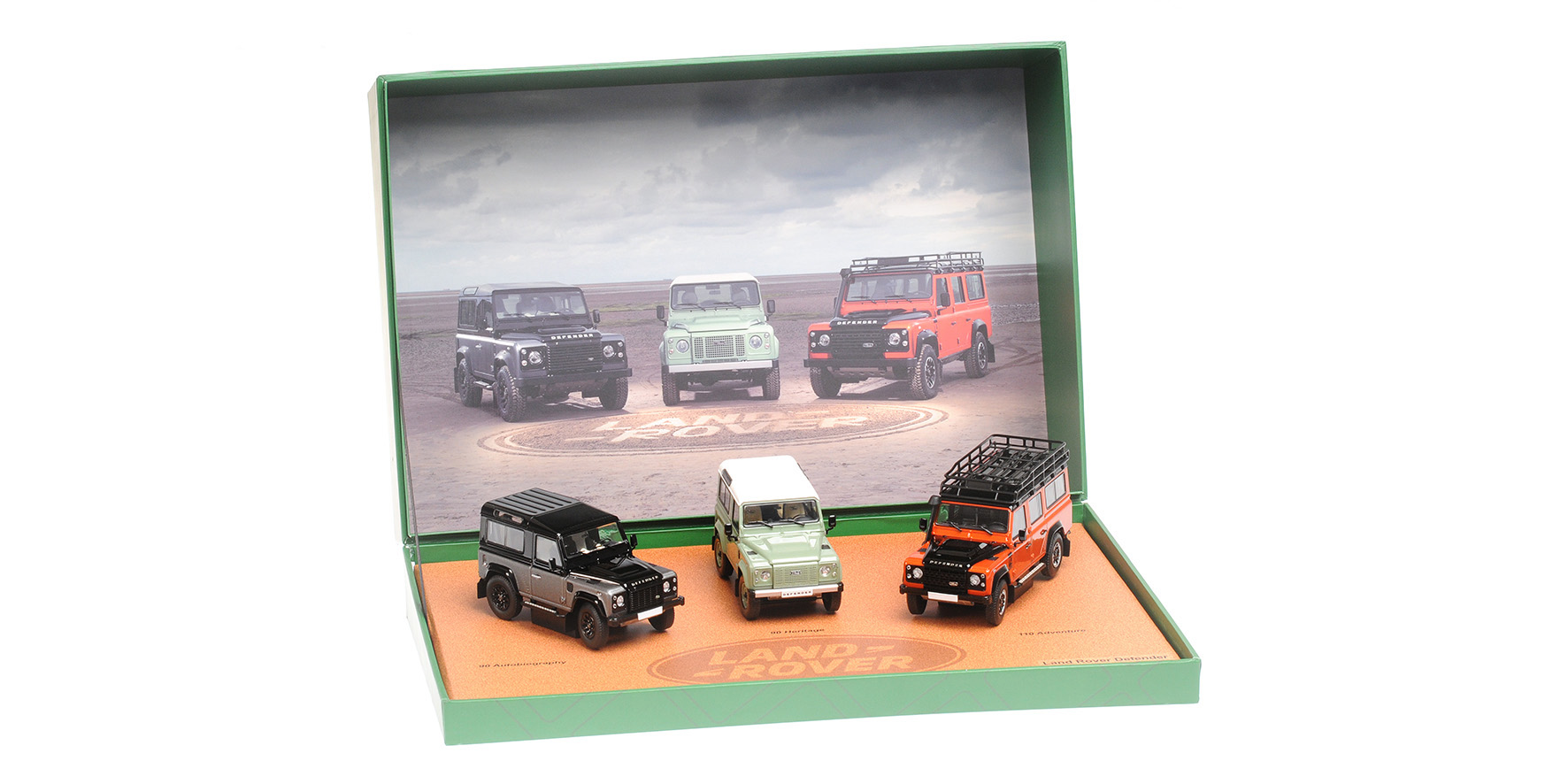 3 CAR PACK - 2015 - LAND ROVER DEFENDER CELEBRATION SERIES INCLUDING 90 HERITAGE EDITION
