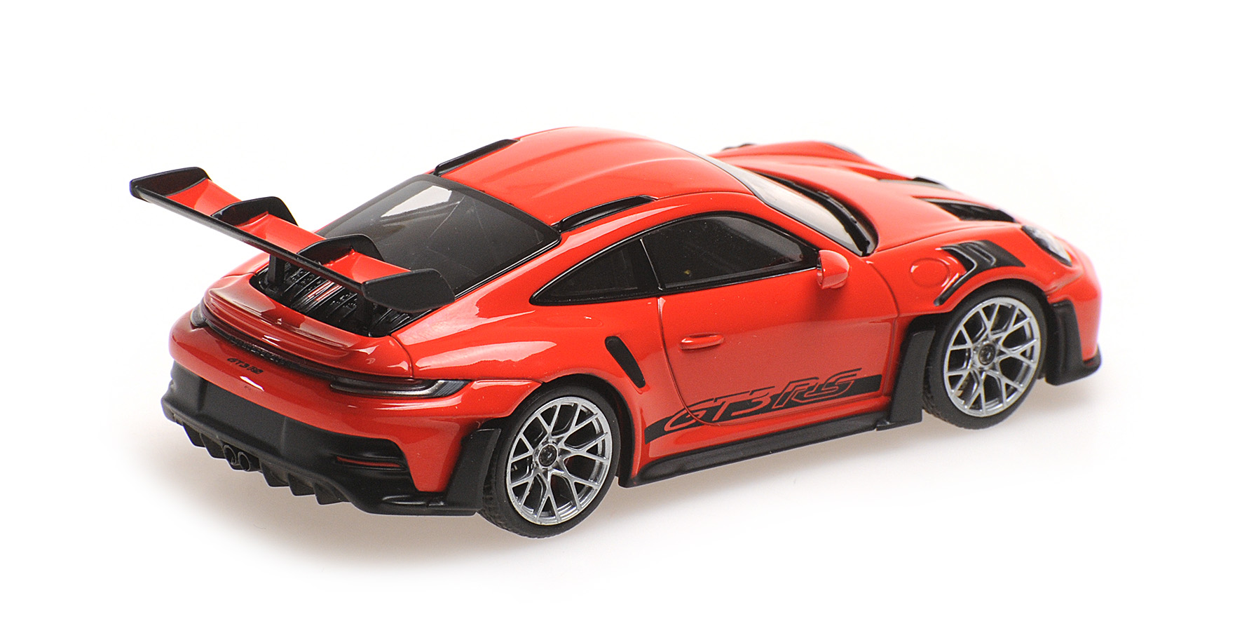 PORSCHE 911 (992) GT3RS - 2023 - RED W/ SILVER WHEELS & BLACK DECOR