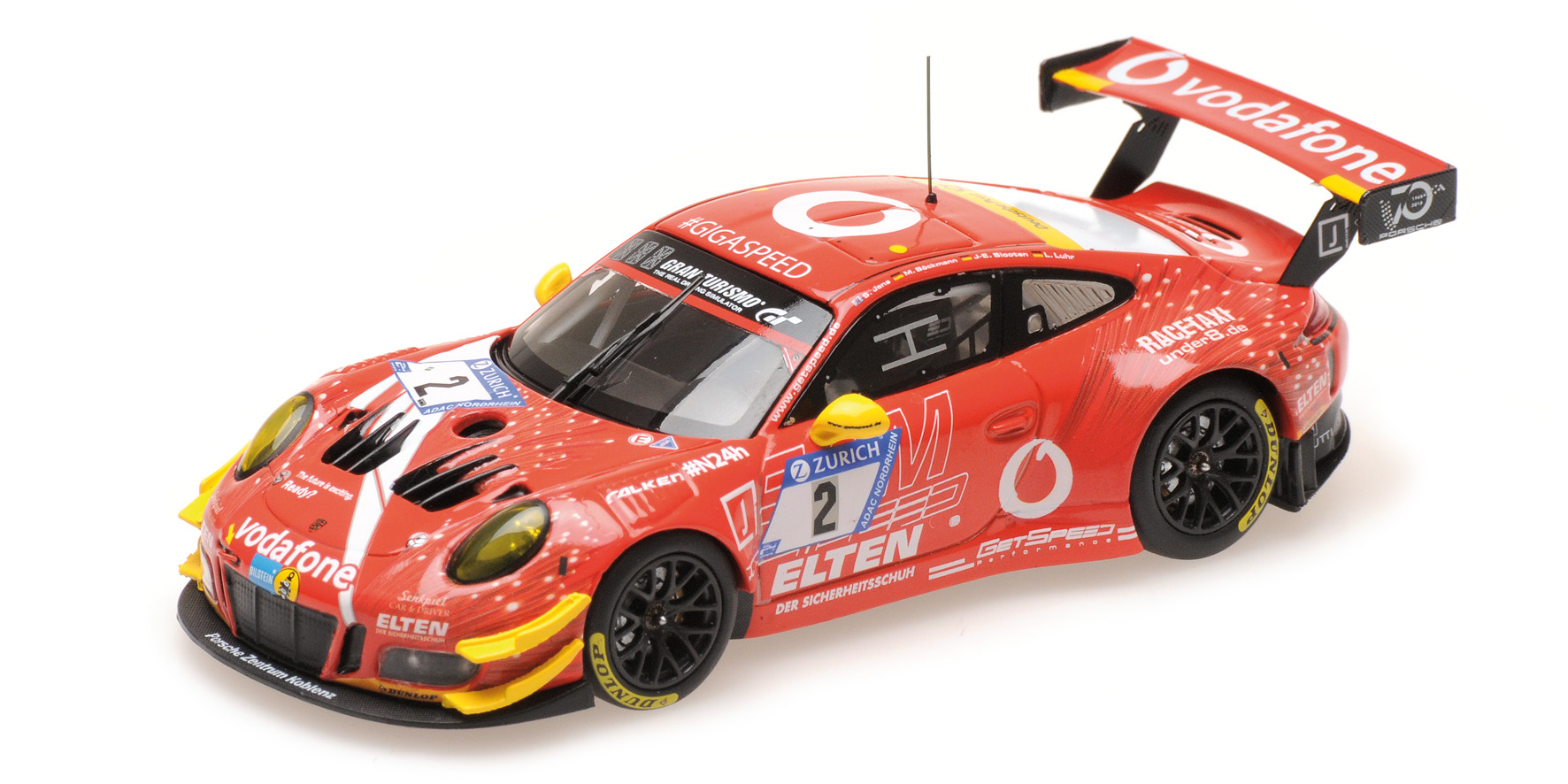 PORSCHE 911 GT3 R (991) - GIGASPEED TEAM - JANS/BOECKMANN/SLOOTEN/LUHR - NBG 2018
