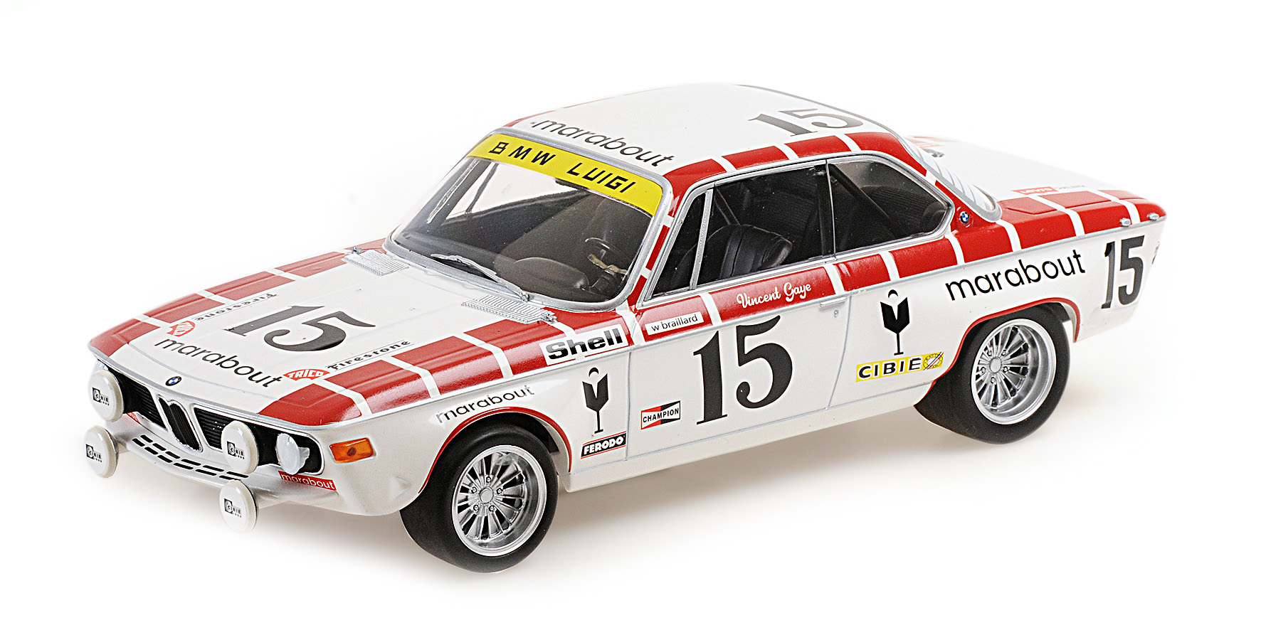 BMW 2800 CS - RACING TEAM MARABOUT - GAYE/BRAILLARD - 24H SPA-FRANCORCHAMPS 1972