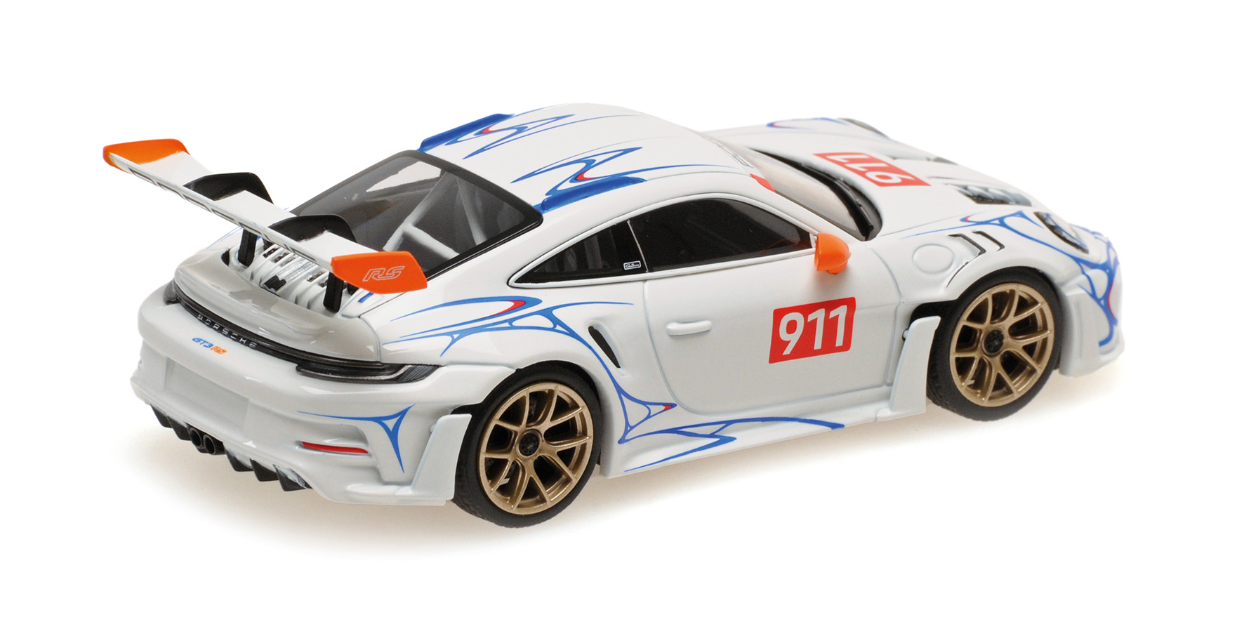 PORSCHE 911 (992) GT3RS - 2023 - WHITE W/ORANGE DECOR