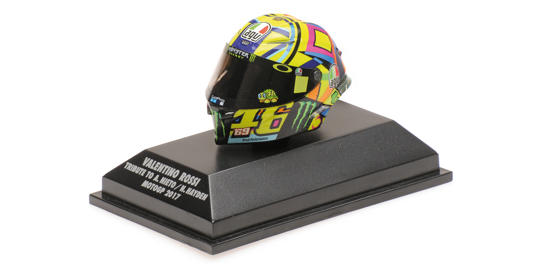 AGV HELMET - VALENTINO ROSSI - TRIBUTE TO ANGEL NIETO / NICKY HAYDEN - MOTOGP 2017