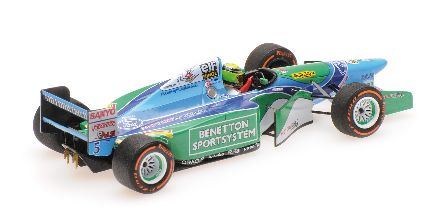 BENETTON FORD B194 - MICK SCHUMACHER - DEMONSTRATION RUN - BELGIAN GP 2017