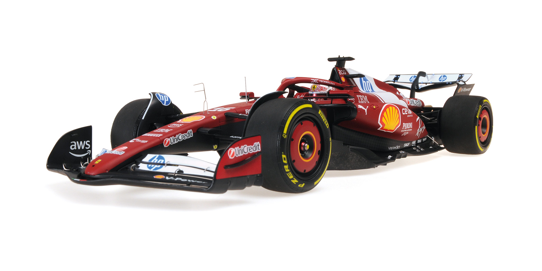 FERRARI SF-25 - CHARLES LECLERC - SPRINT RACE CHINA GP 2025 W/DRIVER FIGURINE