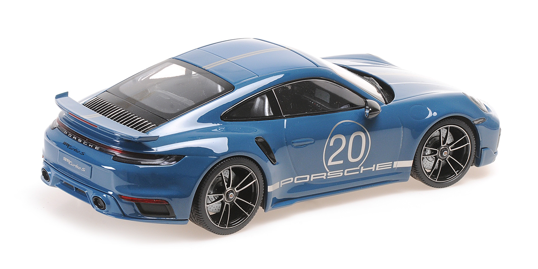 PORSCHE 911 (992) TURBO S COUPE SPORT DESIGN - 2021 - BLUE