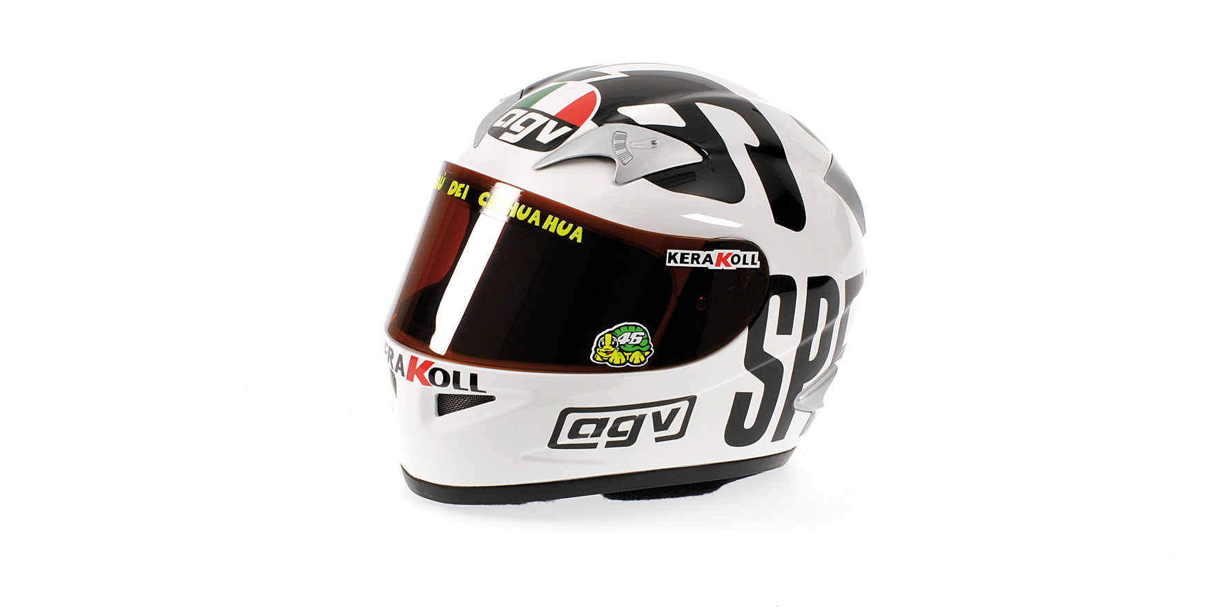 AGV HELMET - VALENTINO ROSSI - WORLD CHAMPION MOTOGP PHILIP ISLAND 2004