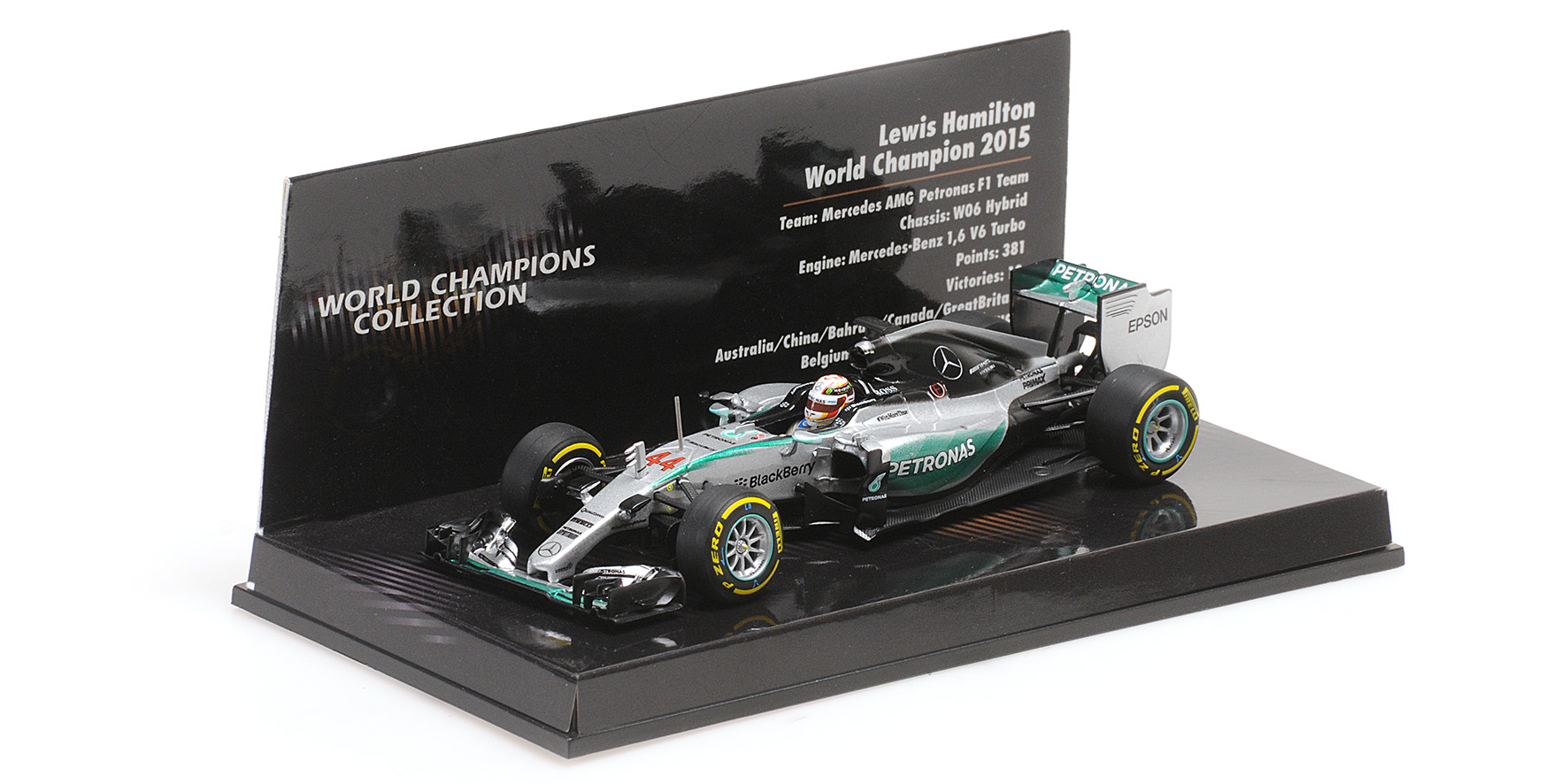 MERCEDES AMG PETRONAS F1 TEAM W06 HYBRID - LEWIS HAMILTON - WORLD CHAMPION  2015
