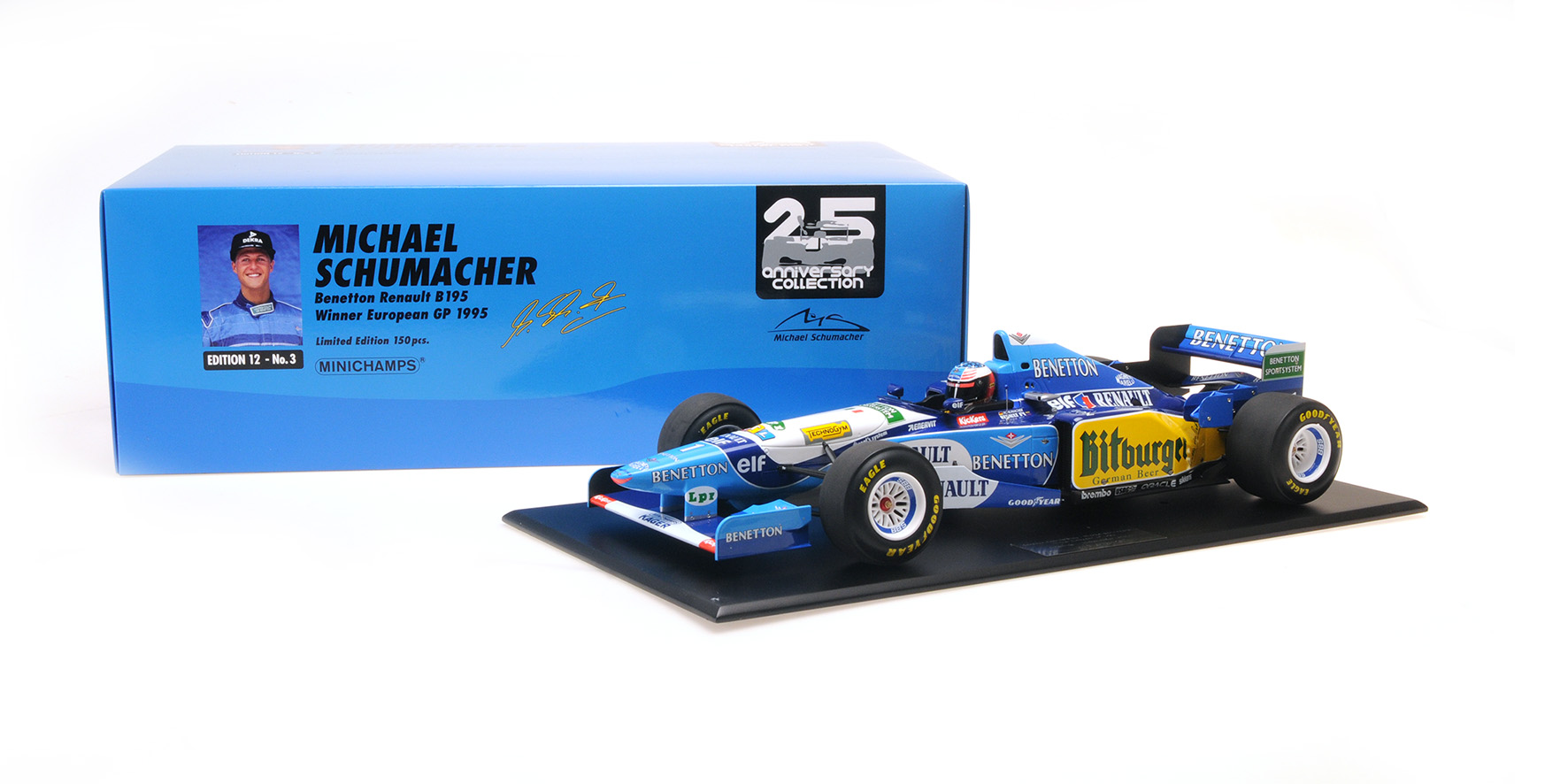 BENETTON RENAULT B195 - MICHAEL SCHUMACHER - WINNER EUROPEAN GP 1995