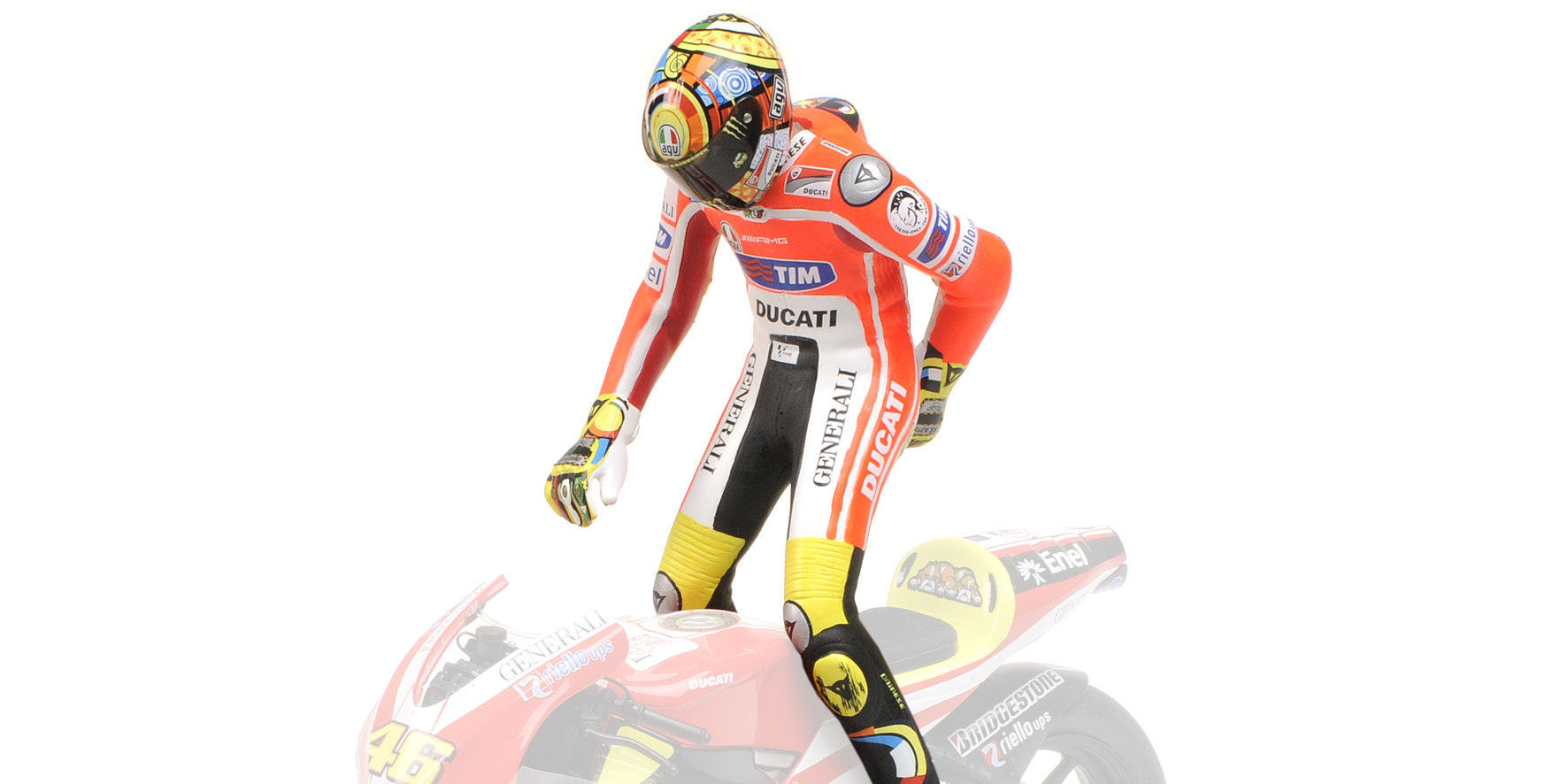 FIGURINE - VALENTINO ROSSI - MOTOGP 2011 'PULLING ON PANTS'