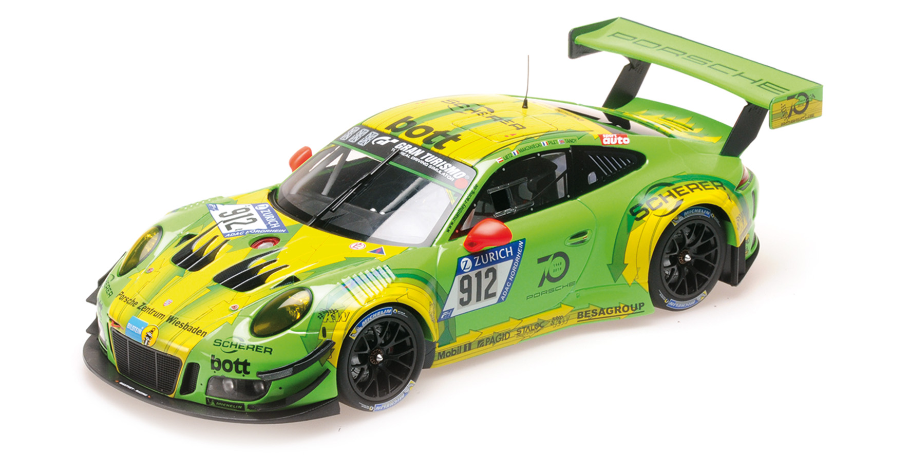 PORSCHE 911 GT3 R - MANTHEY RACING - LIETZ/PILET/MAKOWIECKI/TANDY - WINNERS 24H NÜRBURGRING 2018