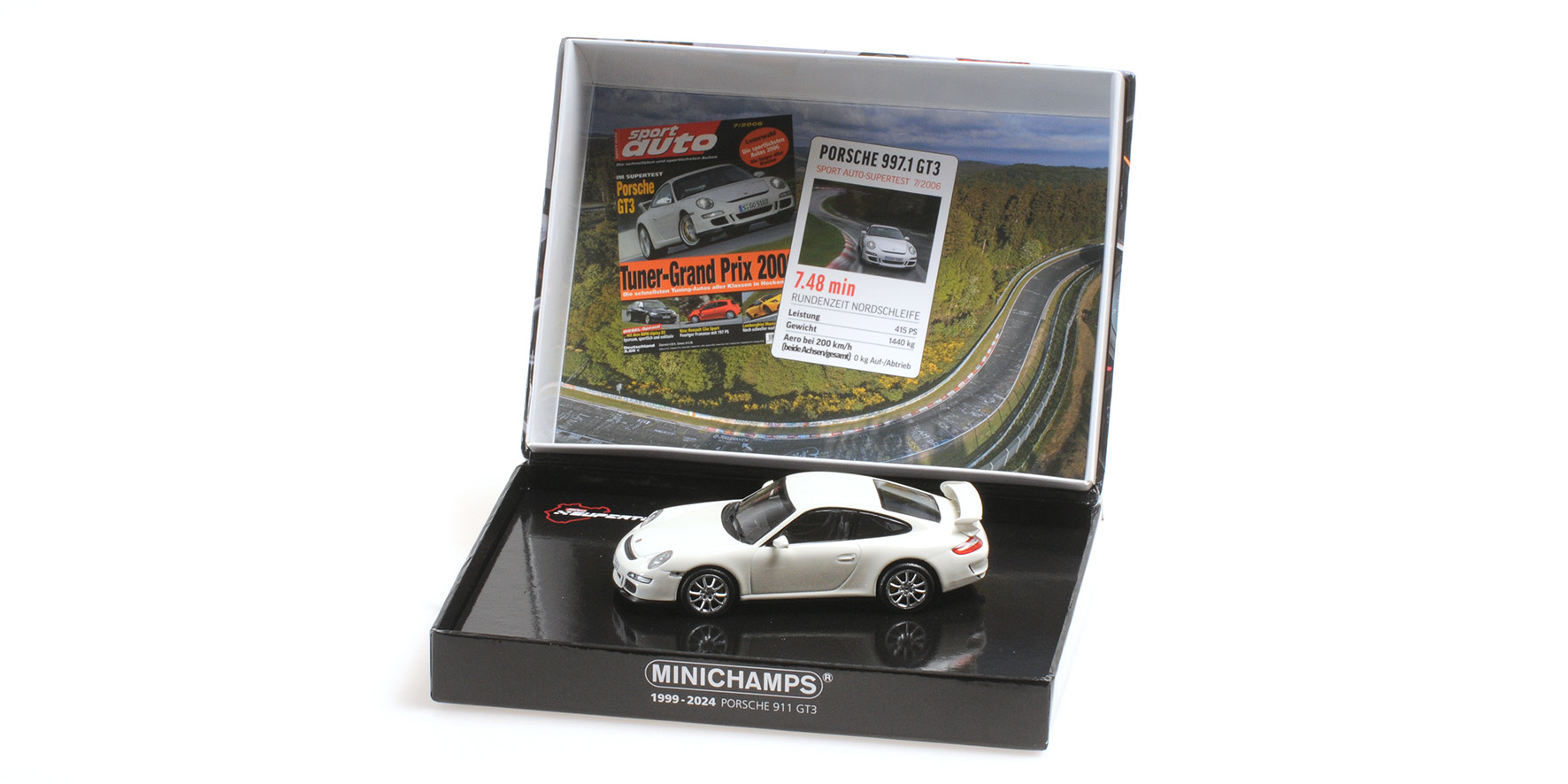 PORSCHE 911 GT3 - 2006 - WHITE - SPORT AUTO