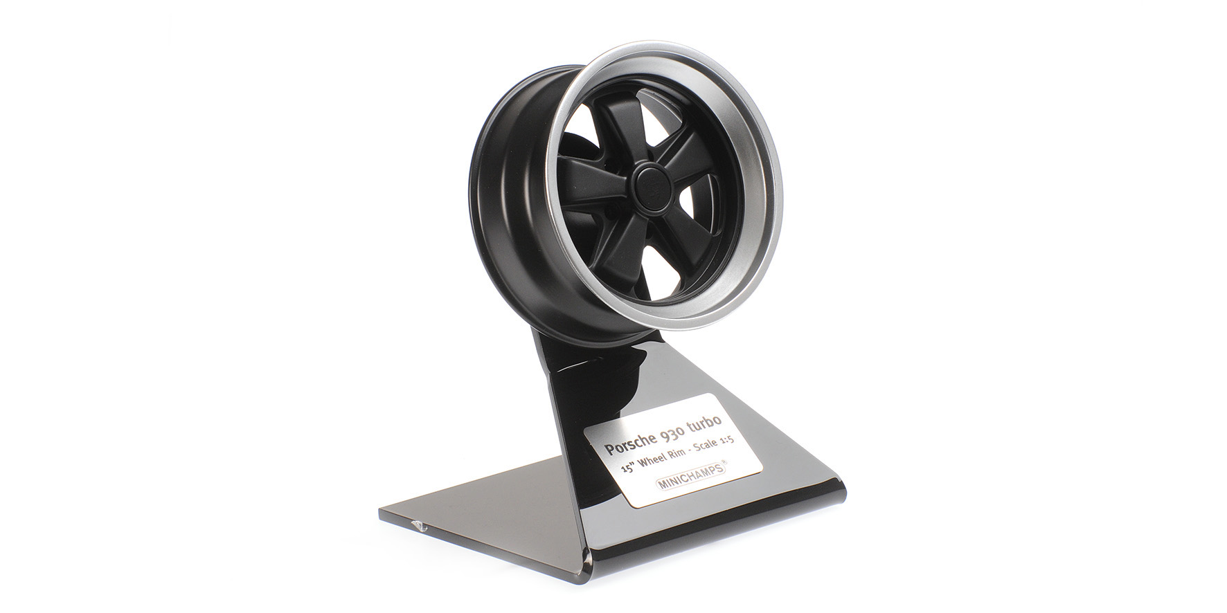 PORSCHE 930 TURBO WHEEL - 1976 - BLACK-SILVER