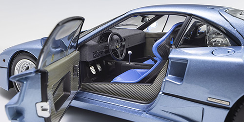 FERRARI F40 - LIGHT BLUE METALLIC (08416LB)