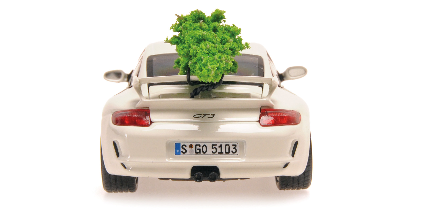 PORSCHE 911 GT3 - 2006 - WHITE + CHRISTMAS TREE - CHRISTMAS 2024