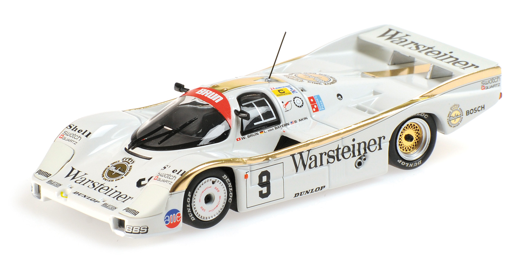 PORSCHE 956 'WARSTEINER' - TEAM BRUN MOTORSPORT - BRUN/BAYERN/AKIN - 24H LE MANS - 1984
